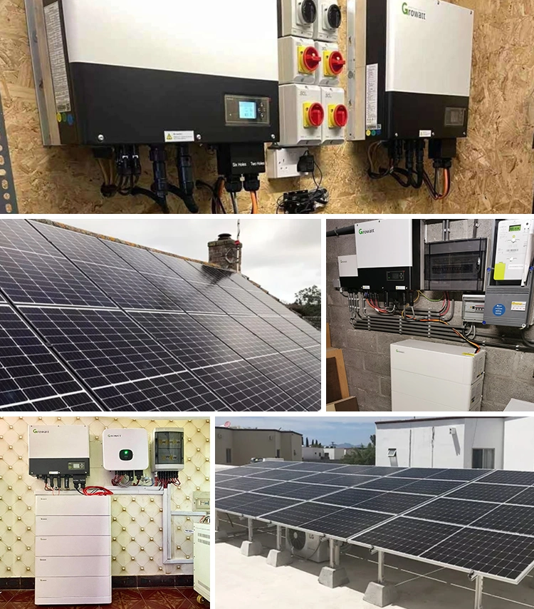 10kw 6kw 8kw 5kw Hybrid Home Solar Power System with PV Solar Panel Module Solar Hybrid Inverter