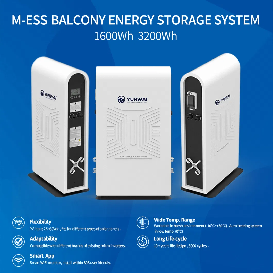 Balcony Home off Grid Supply Lithium Battery Solar LiFePO4 Power Bank Storage System Wholesale China Outdoor