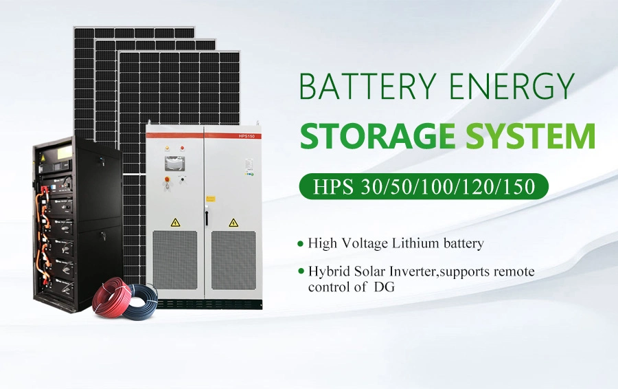 10kw 20kw 30kw 50kw 100kw 1MW Hybrid Solar Energy Storage Generator System 480V Home Commercial Grid Solar Power PV Kit