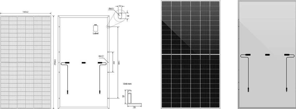 415/450/550/670W Wholesale Solar PV Silicon Mono/Mini Hybrid Energy Storage/Energy Full Black Half Cell Monocrystalline Silicon Home Flexible Photovoltaic Panel