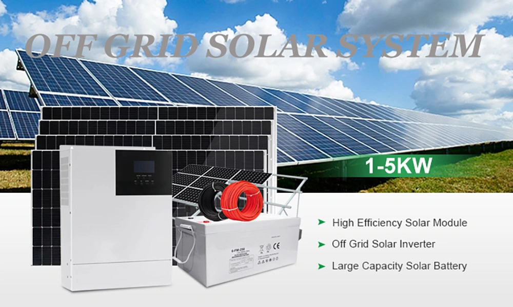 Residential Home 2kw 3kw 5kw 10kw off Grid Solar Power System