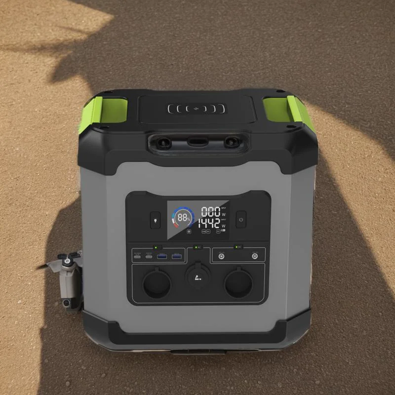 2000W Quick Charging MPPT LiFePO4 Battery Inverter All-in-One off Grid Solar System Home Portable Solar Power Station