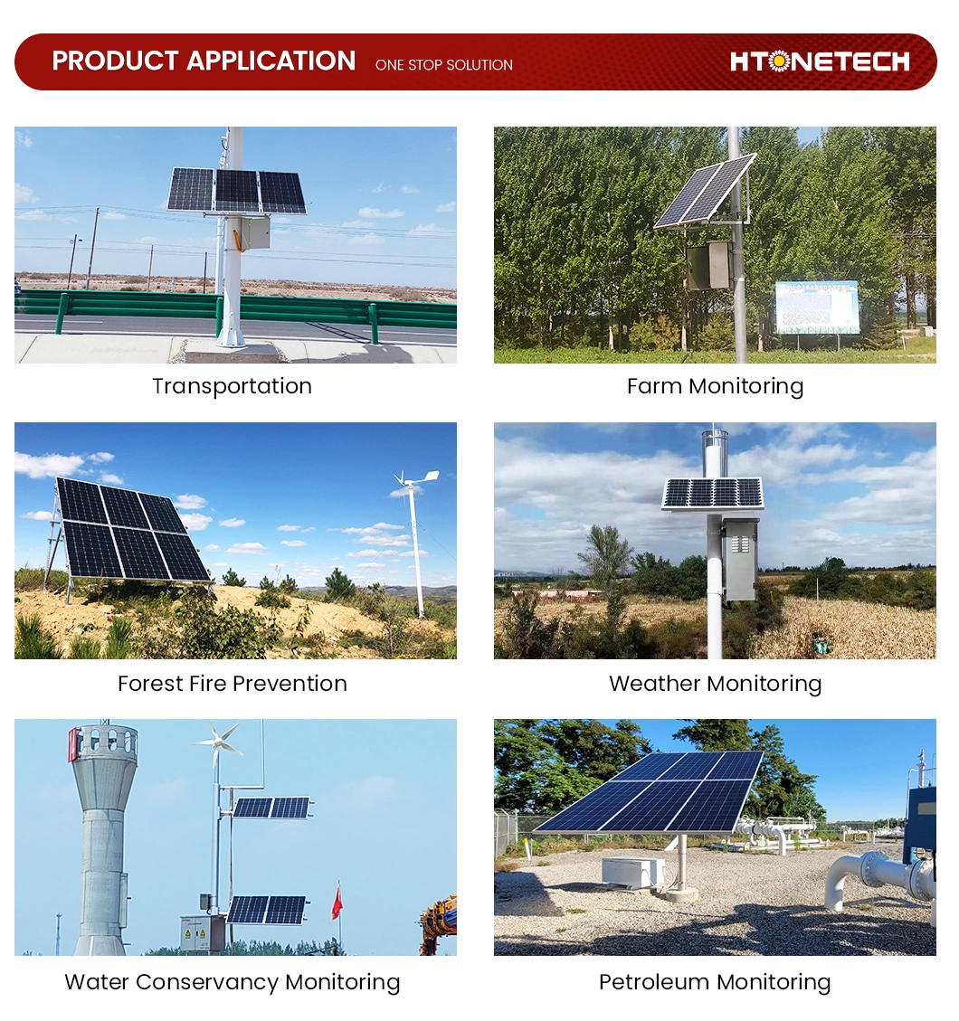 Htonetech Solar Photovoltaic off-Grid Power Generation System China 7kw 330 W Mono Perc Solar Panel 5kVA Diesel Generator 10kw Solar Wind Hybrid System