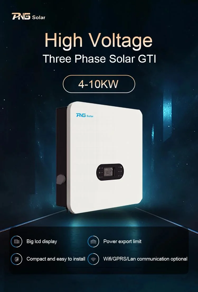 PNG Manufacturer 10kw Solar Inverter 4kw 5kw 6kw 7kw 8kw on Grid Solar Inverter