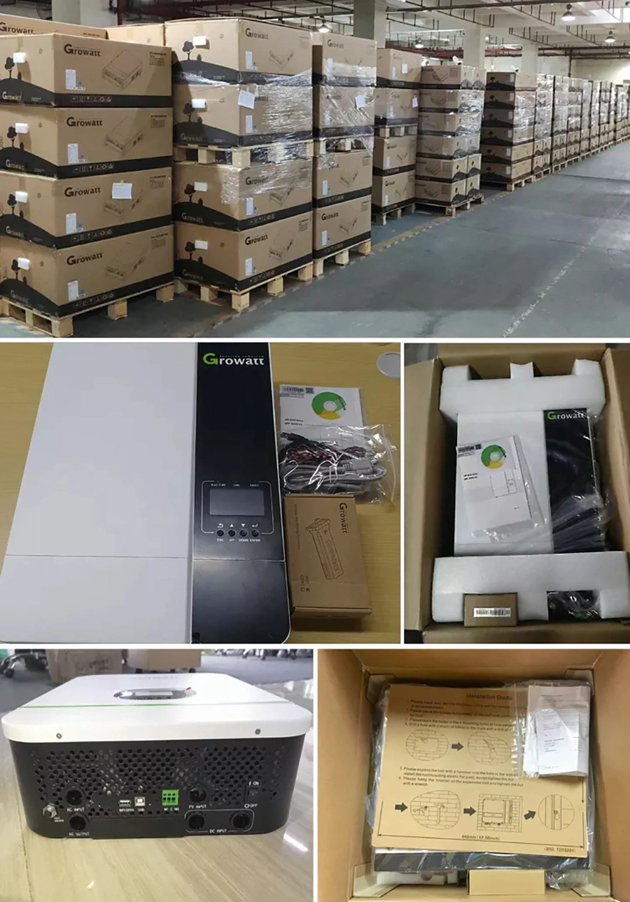 Wholesale Growatt Inverter 5kw SPF5000es 48VDC Single Phase Solar Inverter Integrated MPPT