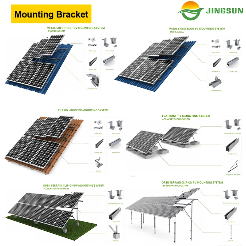 Cheap 5kw 10kw 15kw 20kw 25kw on Grid/Grid Tied PV Solar Panel Power System for Home Solar Power System Energy Factory Price