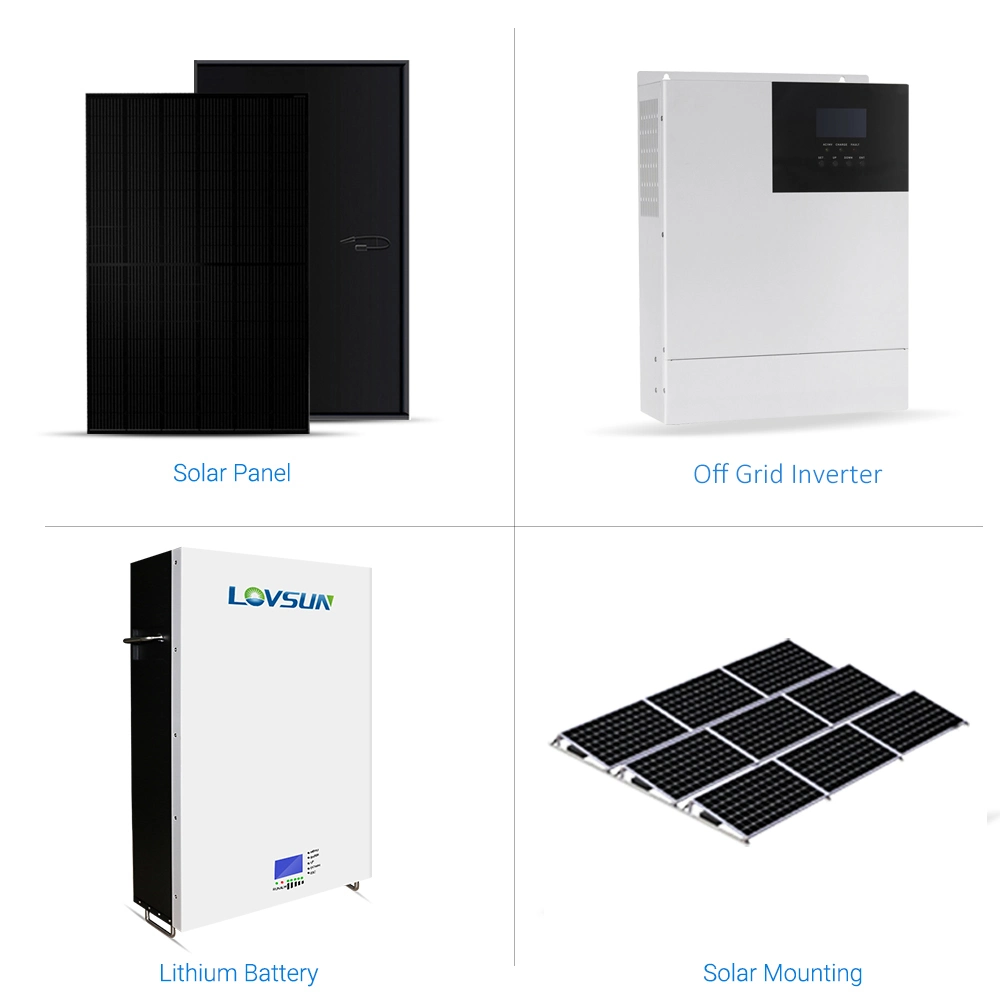 Complete Solar Power System 5kVA 10kVA off Grid Solar System for Home