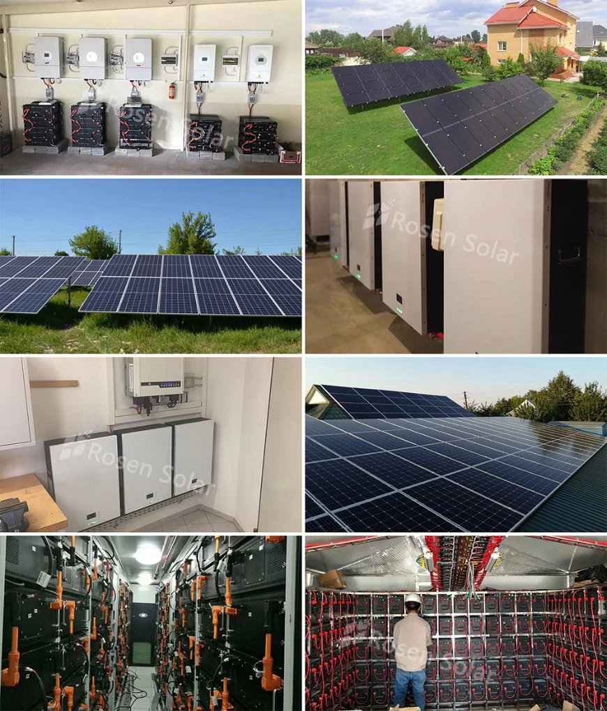 Hybrid Solar System 10kw 3 Phase 10kwh Lithium Battery Solution