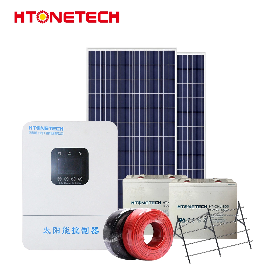 Htonetech 15kw off Grid Hybrid Solar Energy Systems Factory China 10017W 5kw Solar Power System for Home in Bangladesh