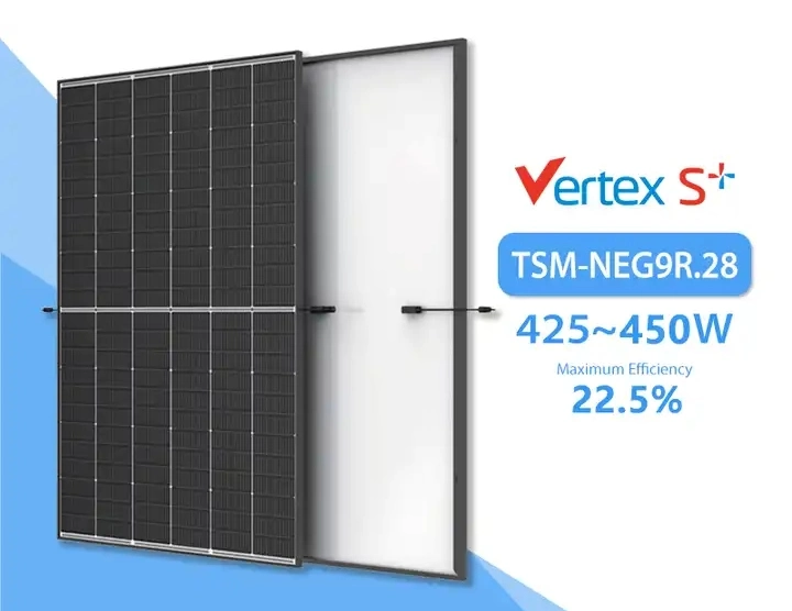 Trina Vertex S Tsm Neg9r. 28 Solar Panels 420W 430W 435W 440W 445W 450W N Type Dual Glass PV Module Black Frame Mono Solar Panel