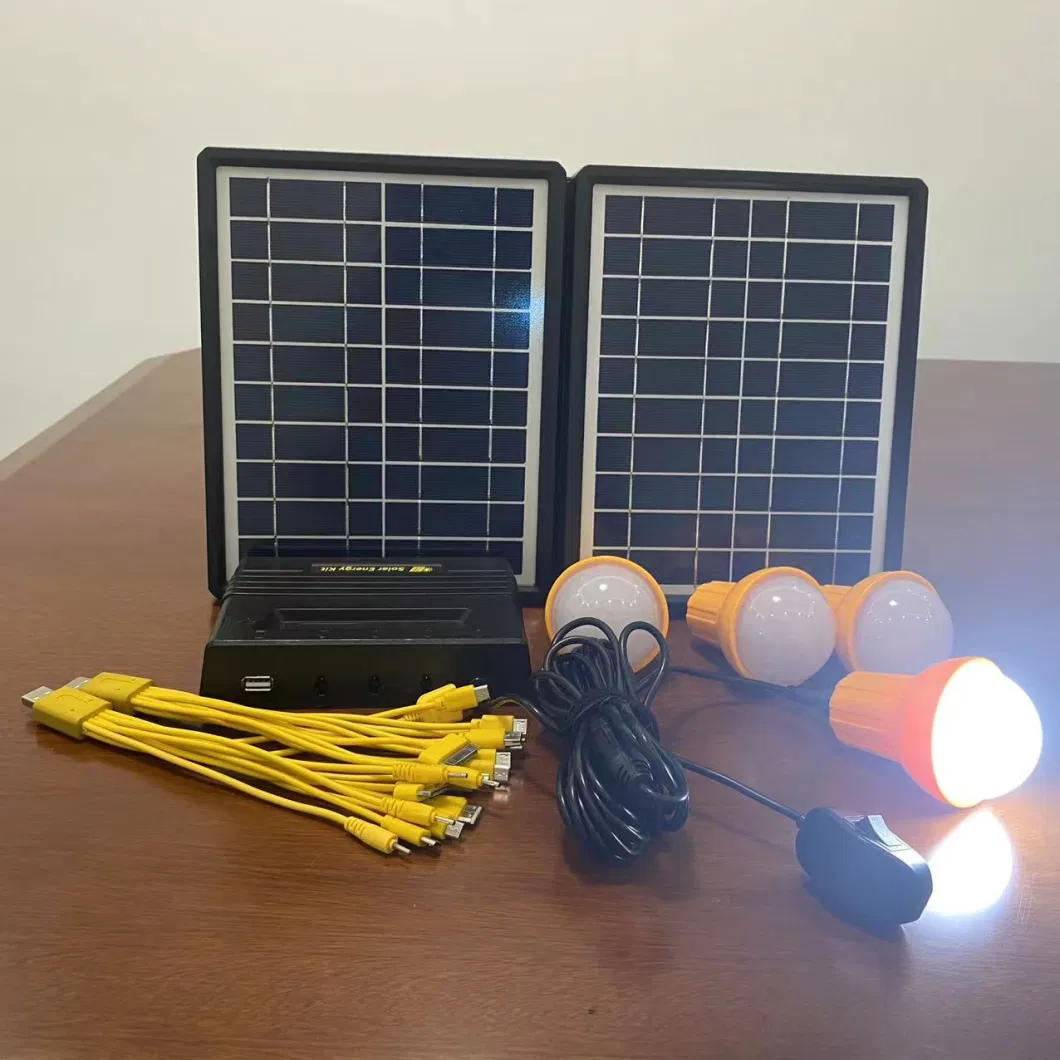 Qingdao Sunflare Portable LED Energy Home Lighting System SKD Solar Kit with Mobile Phone Chargers (5W/10W SF-904)