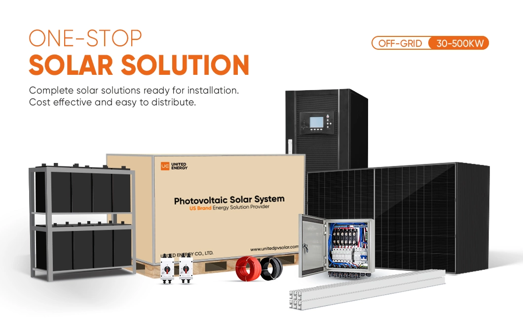 Ue Solar Complete off Grid Power Systems 100 Kilowatt 30000watt Solar Systems