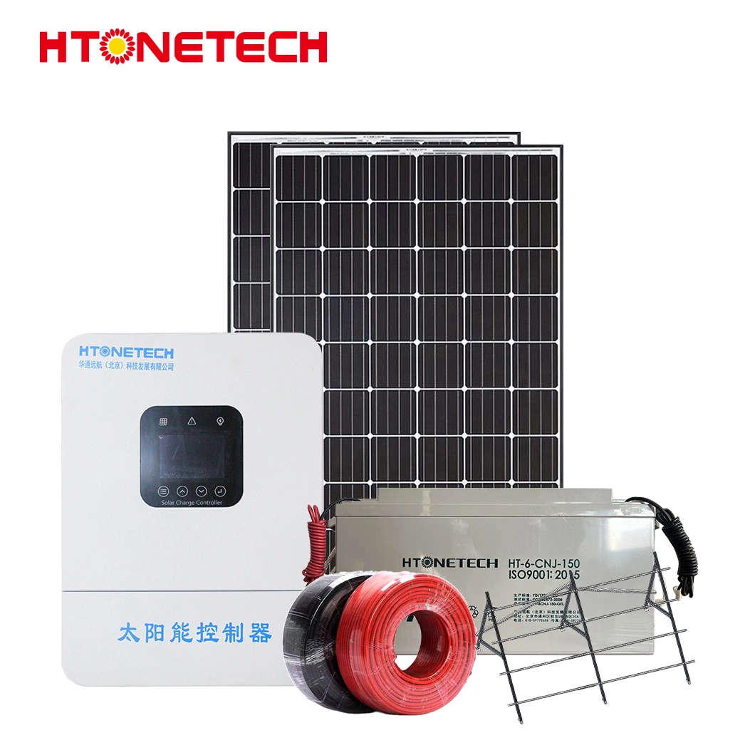 Htonetech 20kw off Grid Solar System with Factory China 8kw 10kw 44kw 10kv Solar Energy System with 550 Watt Mono Solar Panel