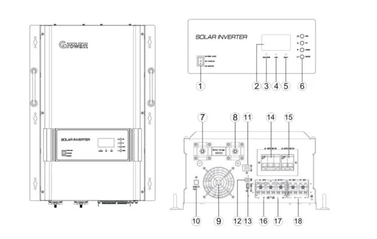 Hot Sale 4kw 5kw 6kw 7kw 8kw 9kw 10kw 11kw 12kw Solar Inverter for off-Grid System