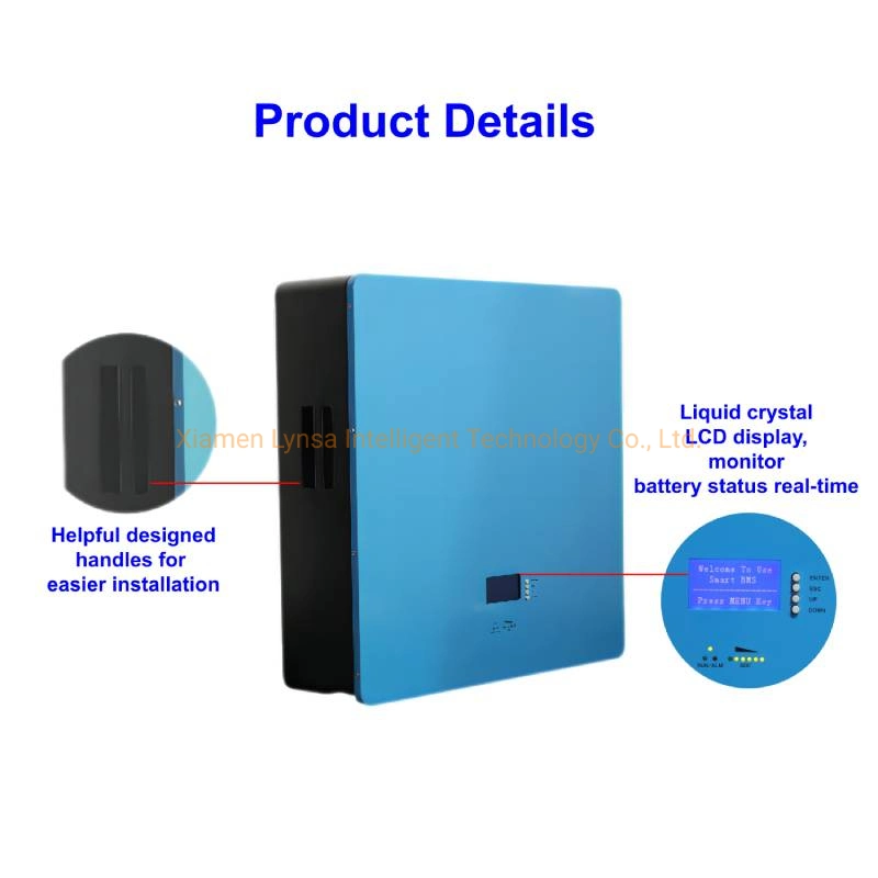 LiFePO4 Battery Solar Power Wall 51.2V 5kwh Hybrid Solar System