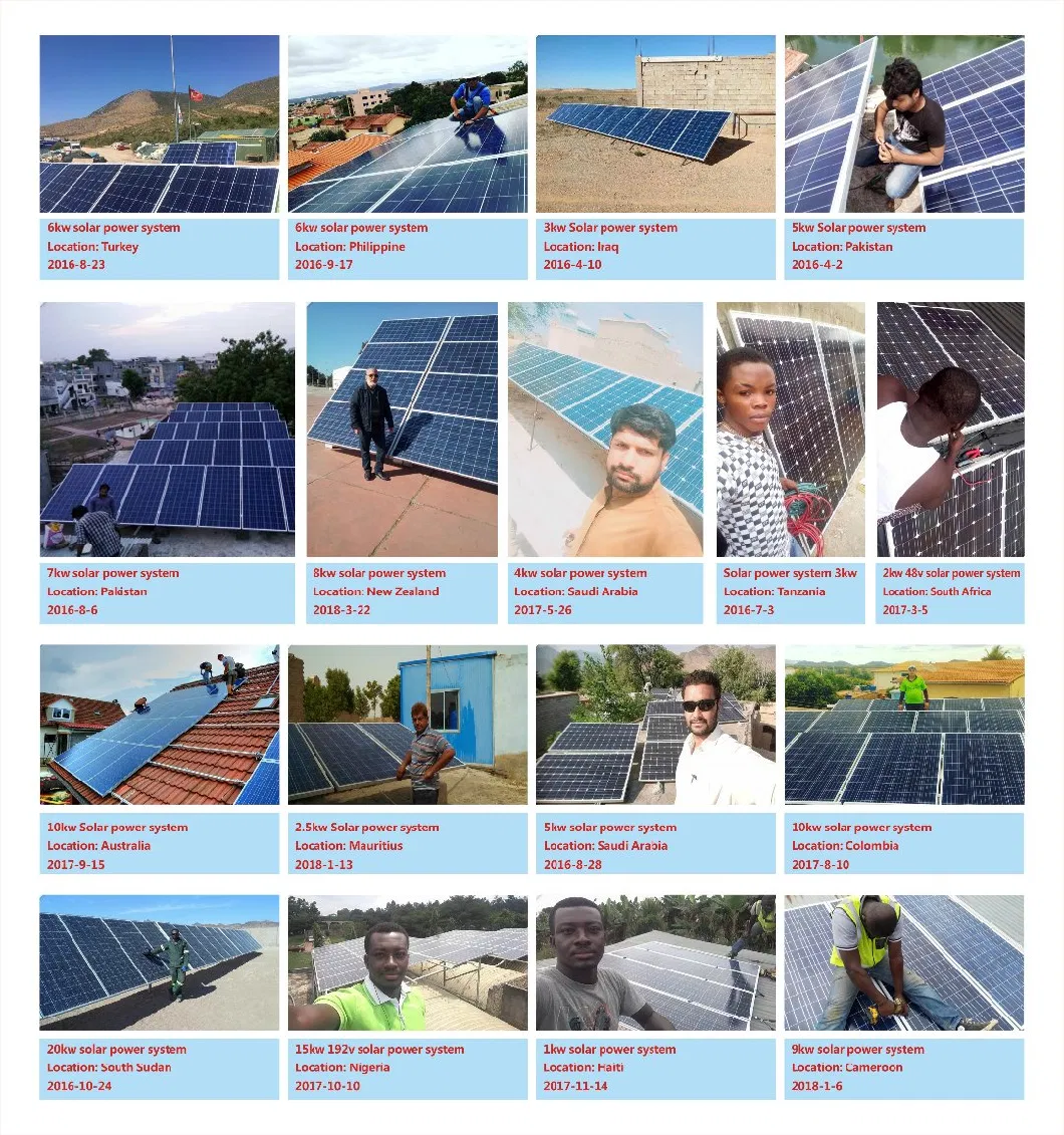 Solar Panel System Australia 5kw; 1kw 2kw 3kw Solar Panel Price in Holand