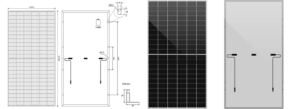 415/450/550/670W Wholesale Solar PV Silicon Mono/Mini Hybrid Energy Storage/Energy Full Black Half Cell Monocrystalline Silicon Home Flexible Photovoltaic Panel