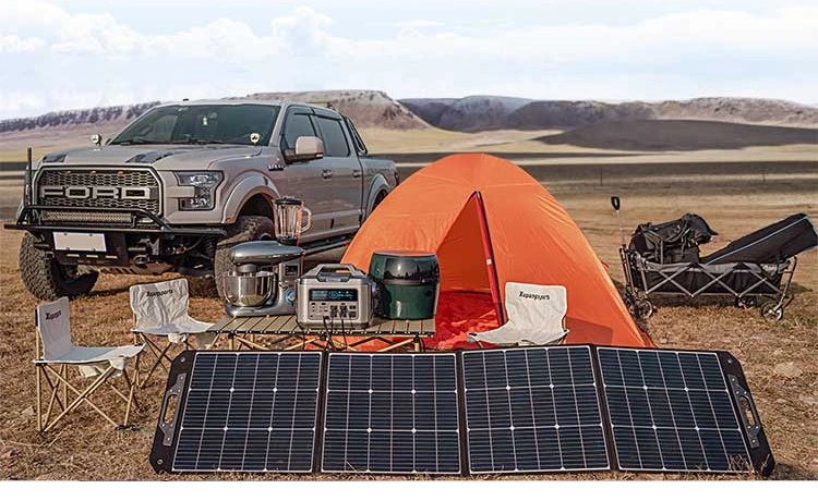 Nextgreenergy 1200W Portable Power Solar Panel Charging Small Solar Generator for Camping