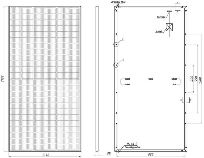 Mono Monocrystalline Ground Rooftop Mounted PV Energy 450W Solar Panel Kits for Home