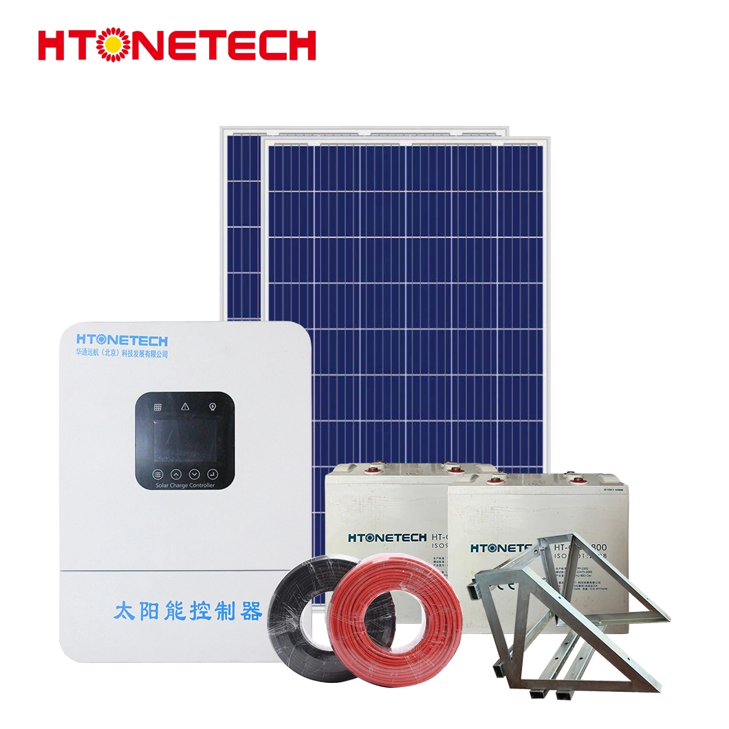 Htonetech 5kv off Grid Solar System Complete Kit Wholesalers China 5kw 398kw Solar Energy System with Wind Mill