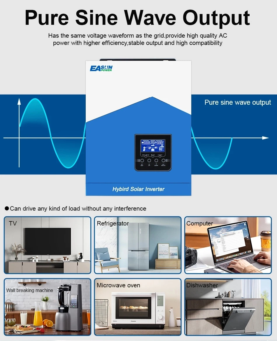 Deye Europe Warehause Inverter Deye Sun -1 1.5 2 2.2 2.5 2.7 3 3.3 3.6 4 Kw Single Phase String Inverter Europe Warehause