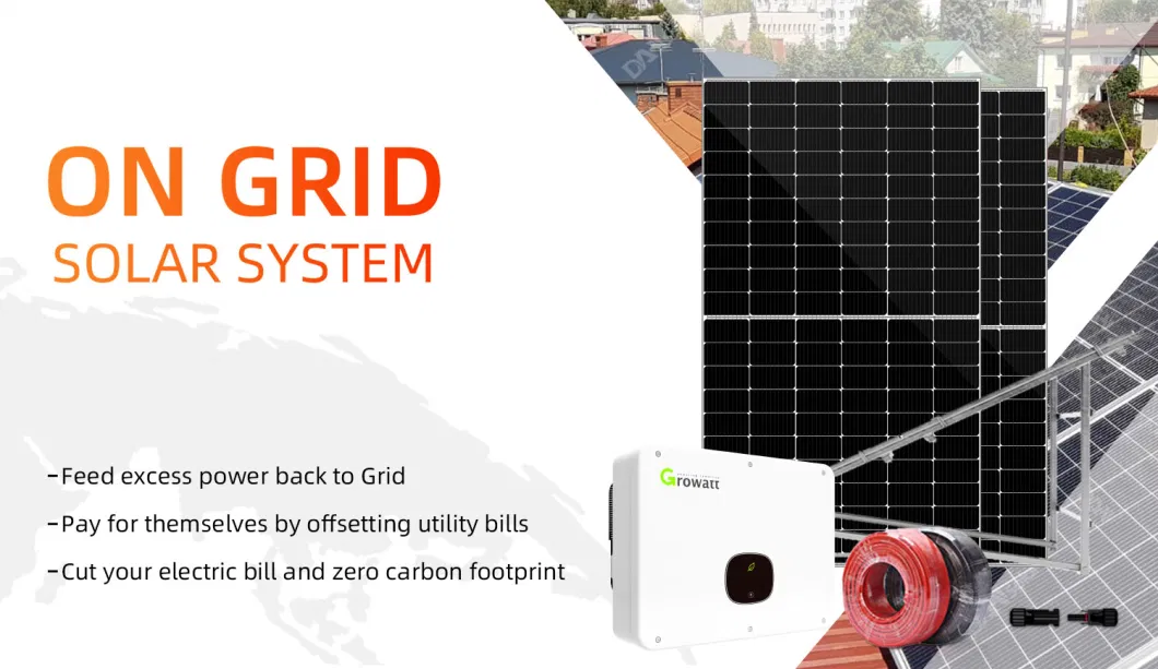 5kw on Grid Solar Power System 3 Kv PV1800 Whole House Solar