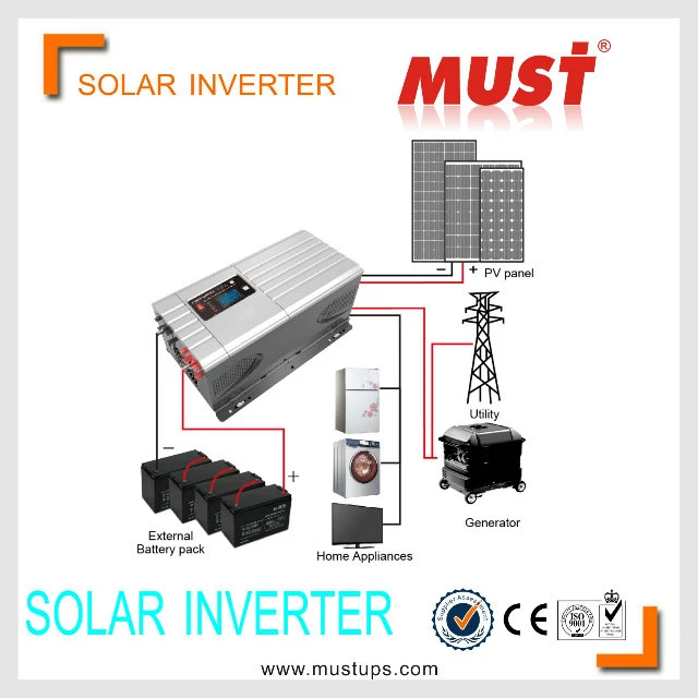 12V 3000W Low Frequency Pure Sine Wave Solar Hybrid Inverter