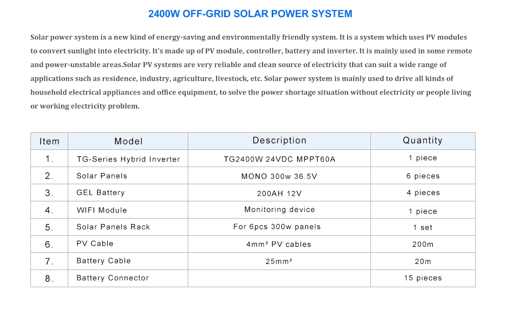 Power Plant 4kw 5kw on Grid Solar System 5kw Solar Panel System for Home Power Solar System Use