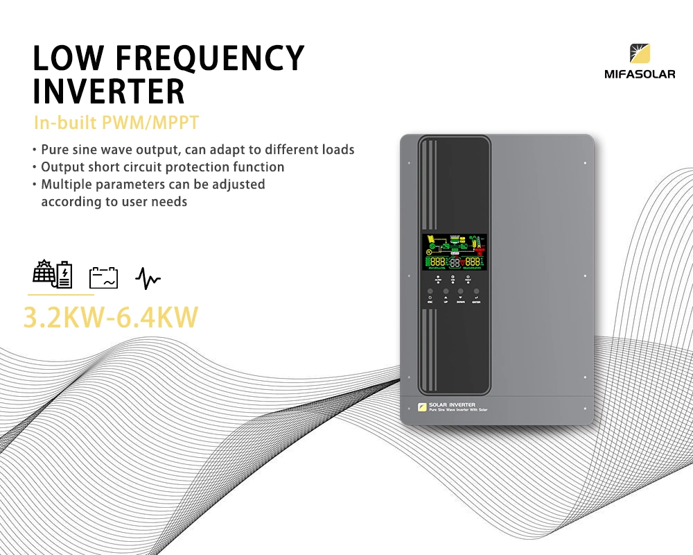 10kw Low Frequency Pure Sine Wave Solar Inverter System Hybrid Inverter