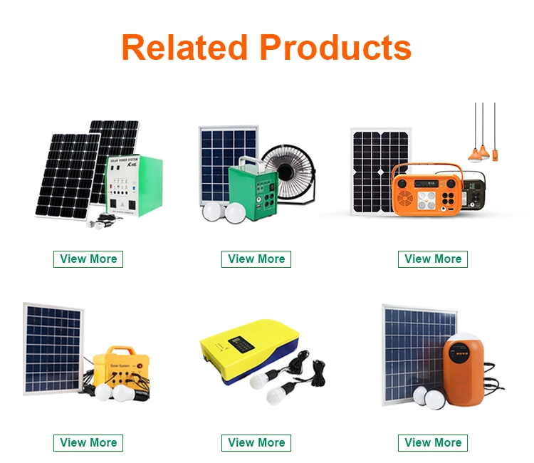 High Quality 12V DC Output Solar Panel Kits System 10W Solar Light Kit for Home Solar Lighting System Portable Solar Energy Systems for Home