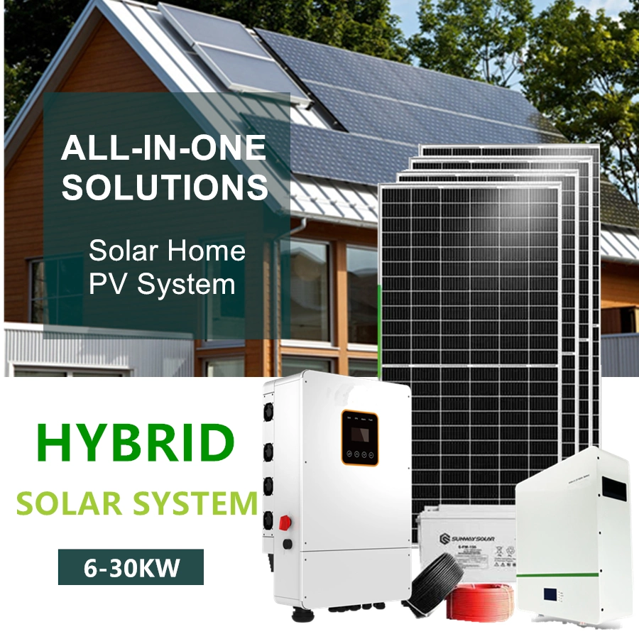 off Grid Energy System 5kv 5kw 8kw Hybrid Complete China Solar Systems