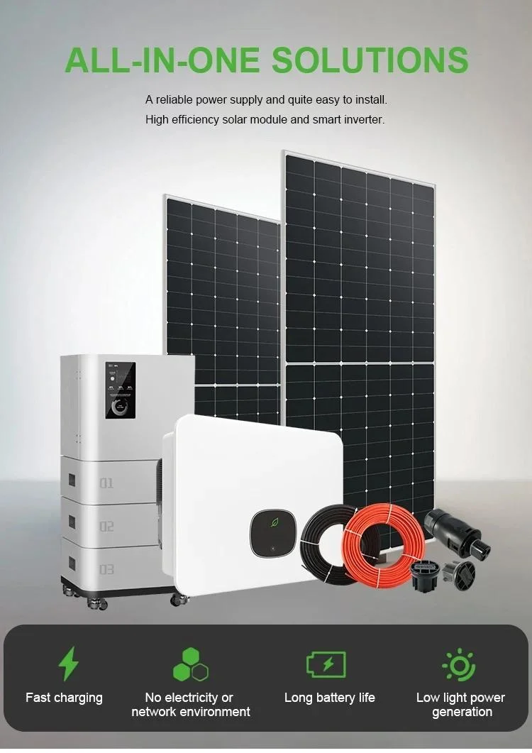 High Solar Panel Efficiency 40kw 50kw Photovoltaic Panel System on Grid 60 Kilowatt Solar Energy System