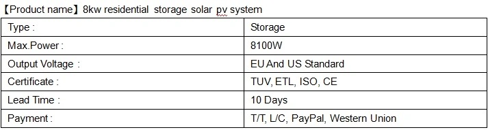 Top 10 Factory Inverter and Byd Catl Lithium Battery Home Use Solar PV Power Kit 6kw 7kw 8kw