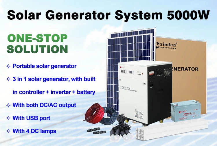 5 Kv off Grid 24 Volt 200ah LiFePO4 Wall Solar-Hybrid Systems with Lithium Batteri