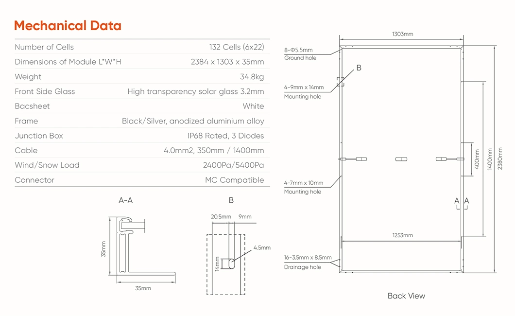 Monocrystalline Silicon Solar Panel 700W Lead The Industry For Roof Wholesale