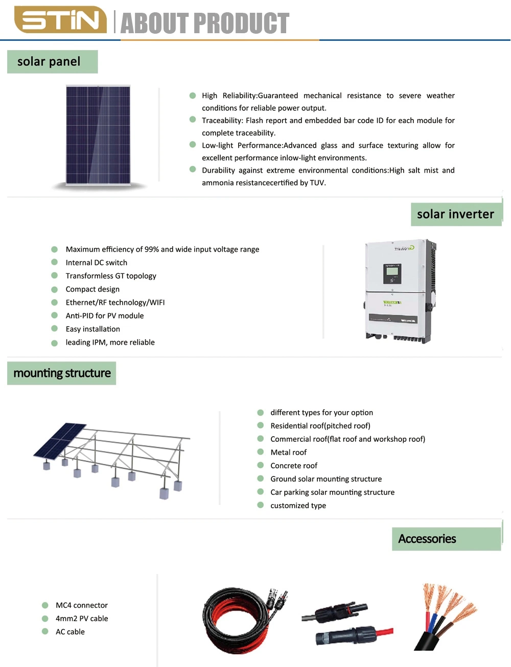 Grid Tie Inverter on Grid Solar Kit 30 Kw Energy Power Solar Panel System