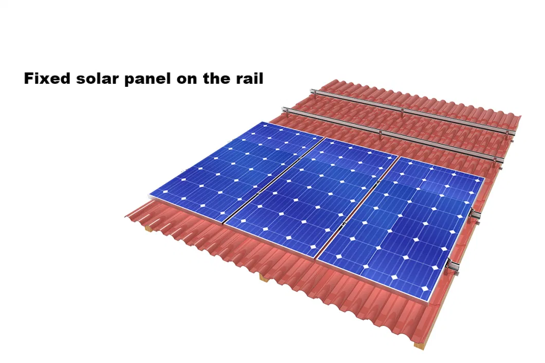 Roof Color Steel Tile Aluminum Alloy Solar Mounting Structure Solution