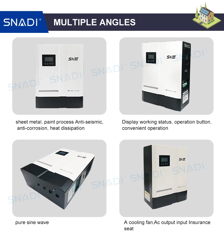 5kVA Inverter Pure Sine Wave Solar Panel System 3kw Home Solar Power with MPPT Charge Controller