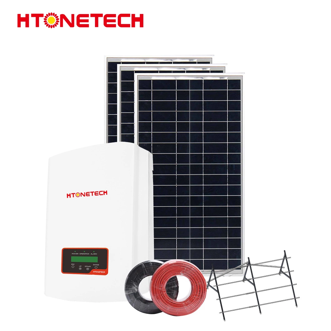 Htonetech 6kw Hybrid Inverter Thin Film Power Solar Panels Cell China Manufacturers 5kwh 10kwh 15kwh 20kwh 5 Kw on Grid Solar System