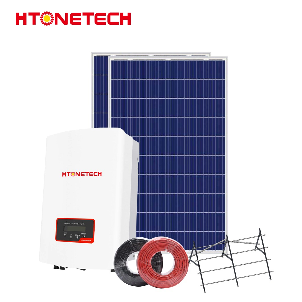 Htonetech 6kw Hybrid Inverter Thin Film Power Solar Panels Cell China Manufacturers 5kwh 10kwh 15kwh 20kwh 5 Kw on Grid Solar System