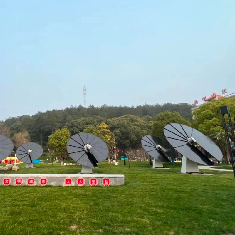 Solar Tracking System 2.6 Kw Work Life &ge; 20years Windproof Level 12 Sunflower Solar Power System