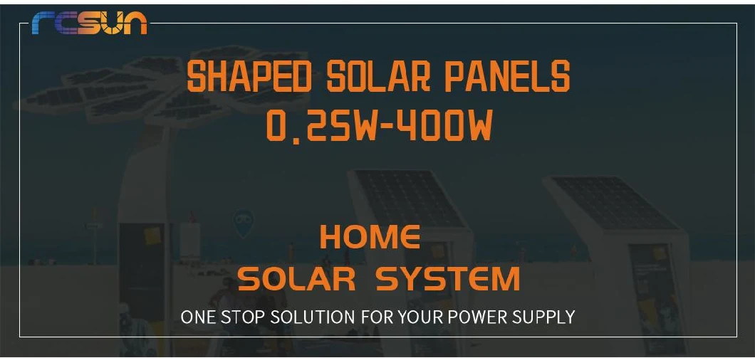 Curved 110W 220W 330W 440W Solar Street Light Pole Sunpower Cell Integrated Solar Panel