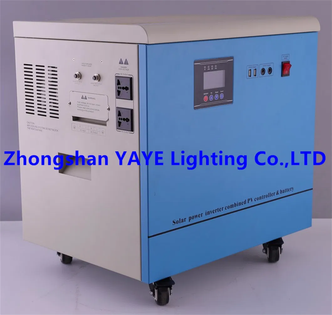 Yaye Best Solar Manufacturer Factory Home/Office Portable Mini Industrial Power System Station Lithium Battery Generator 2kw/3kw/5/6kw/10kw/12kw/15kw/20kw/30kw