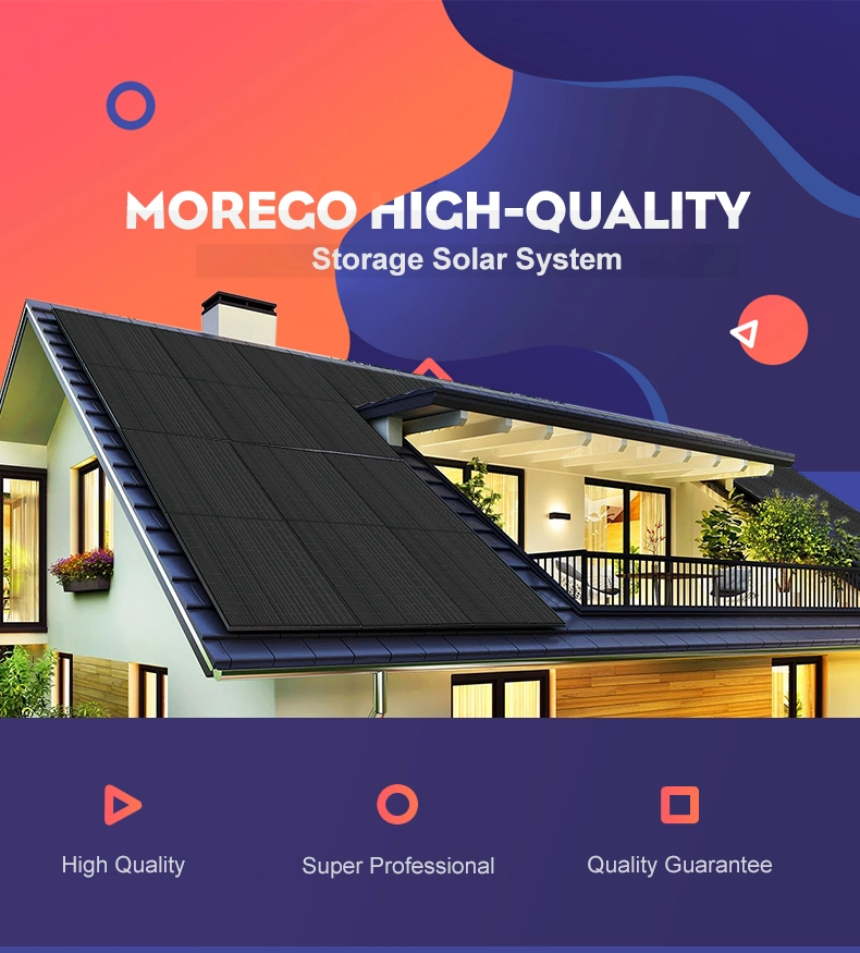 Moregosolar Storage Energy Solar System 10kw 8kw 6kw 5kw with Growatt Inverter Lithium Ion Battery