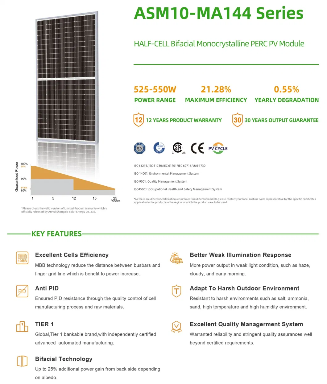 N Type 550W Monocrystalline Silicon PV Solar Power Energy Panel with Longi Jinko Trina Cells