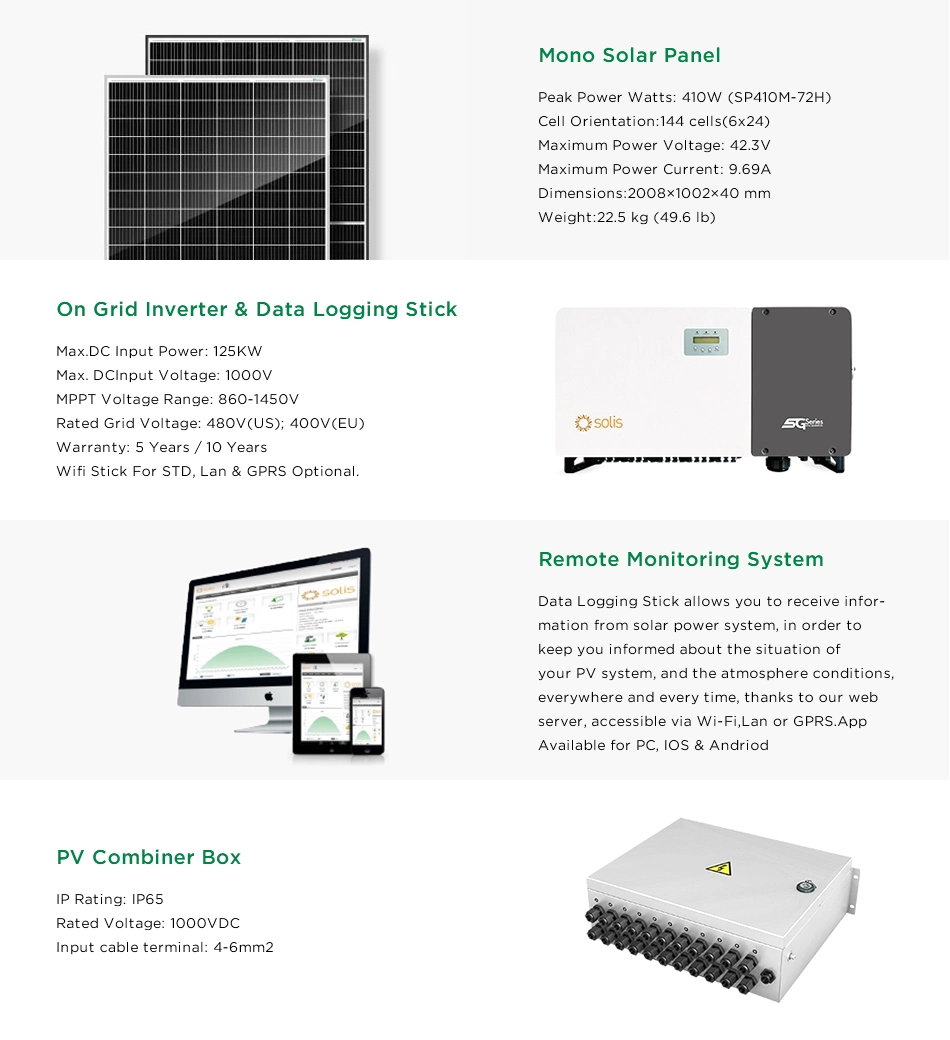 Home On Grid Solar Panel Power System Grid Tie 15 20 25 Kw Kwh 15kw 20kw 26kw 25kw 50kw Single Phase Complete Ongrid System