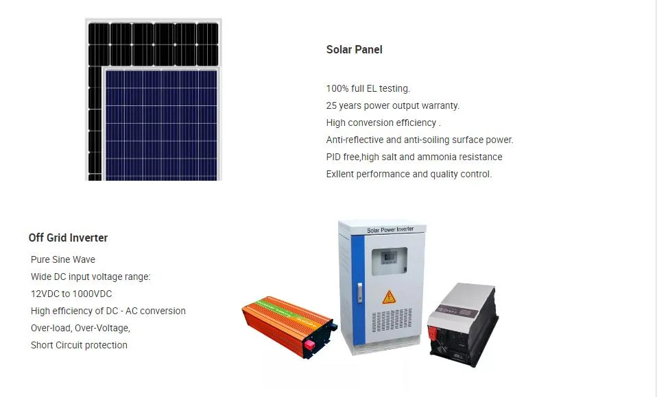 Solar System 5kw 10kw 15kw 20kw 30kw 40kw 50 Kw kVA Solar Generator off Grid 50kw Solar Panel System Kit