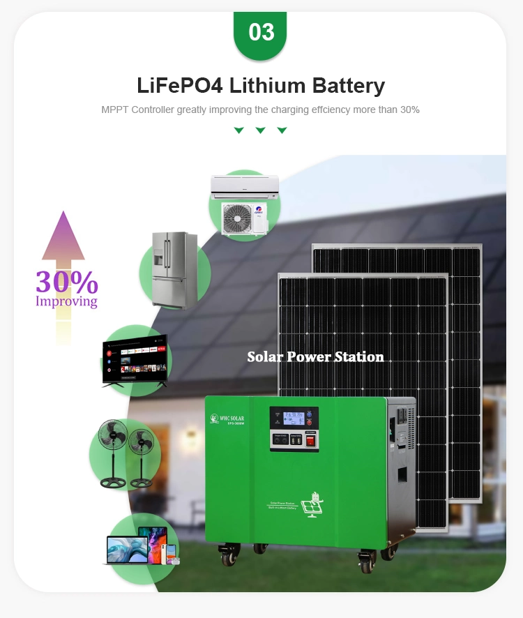 5 Kw 10kwh off-Grid/Hybrid Energy System 50ah*4 200ah Solar Residential Storage Lithium Ion Rear Battery