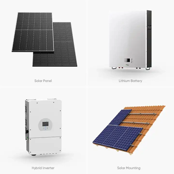 High Solar Panel Efficiency 40kw 50kw Photovoltaic Panel System on Grid 60 Kilowatt Solar Energy System