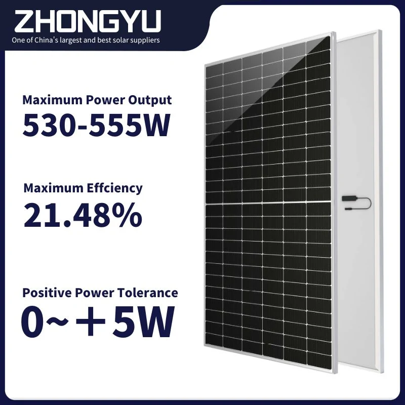 Wholesale 550W Solar Panel Renewable Energy Grid Connected Photovoltaic Power Generation PV Module Monocrystalline Silicon Solar Panels